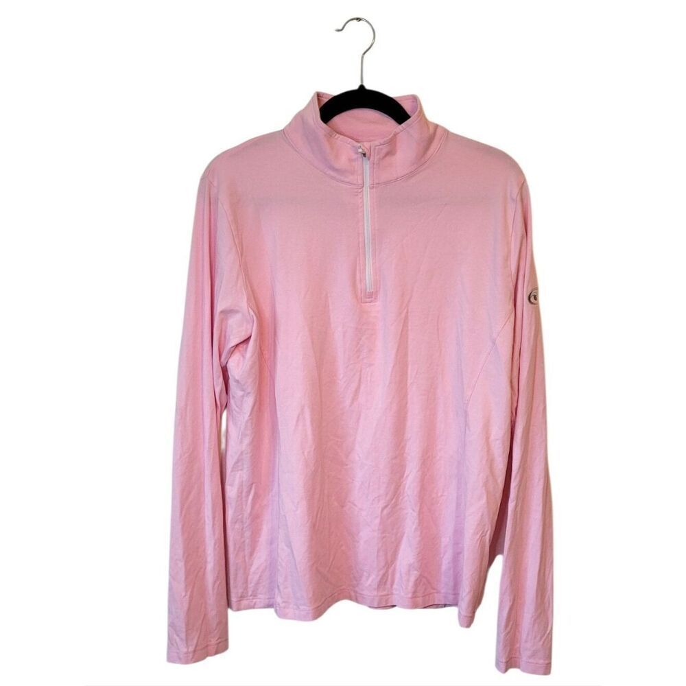 Tasc Light Pink Quarter-Zip Performance Top Women's Size XL